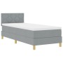 Cama con Resortes y Colchón Gris Claro 80x200 cm by , Beds and slatted bases - Ref: Foro24-3338951, Price: 284,92 €, Discount: %