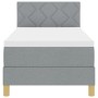 Cama con Resortes y Colchón Gris Claro 80x200 cm by , Beds and slatted bases - Ref: Foro24-3338951, Price: 284,92 €, Discount: %