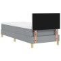 Cama con Resortes y Colchón Gris Claro 80x200 cm by , Beds and slatted bases - Ref: Foro24-3338951, Price: 284,92 €, Discount: %
