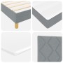 Cama con Resortes y Colchón Gris Claro 80x200 cm by , Beds and slatted bases - Ref: Foro24-3338951, Price: 284,92 €, Discount: %