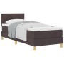 Cama con somier con colchón marrón oscuro 80x200 cm tela | Foro24.es | Tu tienda online para hogar, jardín y más Foro24.es