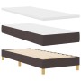 Cama con somier con colchón marrón oscuro 80x200 cm tela | Foro24.es | Tu tienda online para hogar, jardín y más Foro24.es