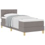 Cama con Somier con Colchón Taupe 80x200 cm Tela by , Beds and slatted bases - Ref: Foro24-3338955, Price: 301,75 €, Discount: %