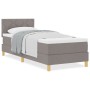 Cama con Somier con Colchón Taupe 80x200 cm Tela by , Beds and slatted bases - Ref: Foro24-3338955, Price: 301,75 €, Discount: %