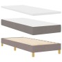 Cama con Somier con Colchón Taupe 80x200 cm Tela by , Beds and slatted bases - Ref: Foro24-3338955, Price: 301,75 €, Discount: %