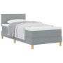 Base de Cama con Colchón Gris Claro 90x200 cm Tela | Foro24.es | Tu tienda online para hogar, jardín y más Foro24.es