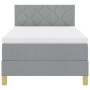 Base de Cama con Colchón Gris Claro 90x200 cm Tela | Foro24.es | Tu tienda online para hogar, jardín y más Foro24.es