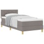 Cama con somier con colchón taupe 90x200 cm de tela by , Beds and slatted bases - Ref: Foro24-3338969, Price: 313,98 €, Disco...