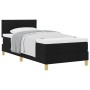 Cama de Box Spring con Colchón Negra 100x200 cm Tela | Foro24.es | Tu tienda online para hogar, jardín y más Foro24.es