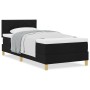 Cama de Box Spring con Colchón Negra 100x200 cm Tela | Foro24.es | Tu tienda online para hogar, jardín y más Foro24.es