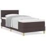 Cama con Base de Resortes y Colchón Marrón Oscuro 100x200 cm Tela | Foro24.es | Tu tienda online para hogar, jardín y más Foro24.es