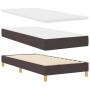 Cama con Base de Resortes y Colchón Marrón Oscuro 100x200 cm Tela | Foro24.es | Tu tienda online para hogar, jardín y más Foro24.es