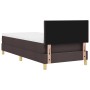 Cama con Base de Resortes y Colchón Marrón Oscuro 100x200 cm Tela | Foro24.es | Tu tienda online para hogar, jardín y más Foro24.es