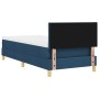 Cama Box Spring con Colchón Azul 100x200 cm Tela by , Beds and slatted bases - Ref: Foro24-3338978, Price: 338,96 €, Discount: %