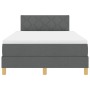 Cama con Box Spring y Colchón Gris Oscuro 120x190 cm Tela von , Betten und Lattenroste - Ref: Foro24-3338980, Preis: 404,01 €...