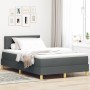 Cama con Base con Colchón Gris Oscuro 120x200 cm Tela de , Camas y somieres - Ref: Foro24-3338987, Precio: 385,18 €