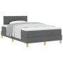Cama con Base con Colchón Gris Oscuro 120x200 cm Tela by , Beds and slatted bases - Ref: Foro24-3338987, Price: 385,78 €, Dis...