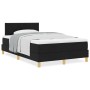 Cama con Somier y Colchón Negra 120x200 cm Tela by , Beds and slatted bases - Ref: Foro24-3338988, Price: 388,00 €, Discount: %