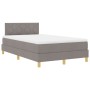 Cama Box Spring con Colchón Taupe 120x200 cm Tela | Foro24.es | Tu tienda online para hogar, jardín y más Foro24.es