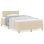 Cama con Somier y Colchón Crema 120x200 cm Tela | Foro24.es | Tu tienda online para hogar, jardín y más Foro24.es