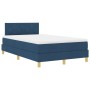 Cama con Base con Colchón Azul 120x200 cm Tela | Foro24.es | Tu tienda online para hogar, jardín y más Foro24.es