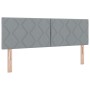 Cama con Base con Colchón Gris Claro 140x190 cm Tela von , Betten und Lattenroste - Ref: Foro24-3338993, Preis: 467,36 €, Rab...