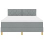 Cama con somier con colchón Gris Claro 140x200 cm Tela | Foro24.es | Tu tienda online para hogar, jardín y más Foro24.es