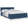 Cama con box spring con colchón azul 140 x 200 cm tela | Foro24.es | Tu tienda online para hogar, jardín y más Foro24.es