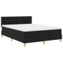 Cama con Base de Resortes con Colchón Negra 160x200 cm Tela | Foro24.es | Tu tienda online para hogar, jardín y más Foro24.es