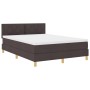 Cama con Box Spring y Colchón Marrón Oscuro 160x200 cm Tela by , Beds and slatted bases - Ref: Foro24-3339010, Price: 487,05 ...