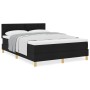 Cama con Base de Resortes con Colchón Negra 160x200 cm Tela | Foro24.es | Tu tienda online para hogar, jardín y más Foro24.es