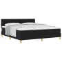 Cama con Box Spring con Colchón Negra 180x200 cm Tela by , Beds and slatted bases - Ref: Foro24-3339016, Price: 555,97 €, Dis...