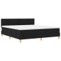 Cama con Box Spring con Colchón Negra 180x200 cm Tela by , Beds and slatted bases - Ref: Foro24-3339016, Price: 555,97 €, Dis...