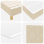 Cama con Box Spring con Colchón Crema 160x200 cm Tela | Foro24.es | Tu tienda online para hogar, jardín y más Foro24.es