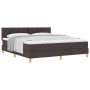 Cama Box Spring con Colchón Marrón Oscuro 180x200 cm Tela | Foro24.es | Tu tienda online para hogar, jardín y más Foro24.es