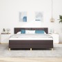 Cama Box Spring con Colchón Marrón Oscuro 180x200 cm Tela | Foro24.es | Tu tienda online para hogar, jardín y más Foro24.es