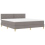 Cama de Muelles con Colchón Taupe 180x200 cm Tela | Foro24.es | Tu tienda online para hogar, jardín y más Foro24.es