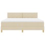 Cama con Box Spring con Colchón Crema 180x200 cm Tela by , Beds and slatted bases - Ref: Foro24-3339019, Price: 578,60 €, Dis...
