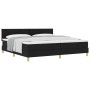 Cama con Base de Resortes con Colchón Negra 200x200 cm Tela by , Beds and slatted bases - Ref: Foro24-3339023, Price: 591,16 ...