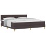Cama con Somier y Colchón Marrón Oscuro 200x200 cm Tela de , Camas y somieres - Ref: Foro24-3339024, Precio: 608,51 €
