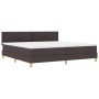 Cama con Somier y Colchón Marrón Oscuro 200x200 cm Tela von , Betten und Lattenroste - Ref: Foro24-3339024, Preis: 608,75 €, ...