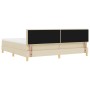 Cama con Box Spring con Colchón Crema 200x200 cm Tela by , Beds and slatted bases - Ref: Foro24-3339026, Price: 548,81 €, Dis...