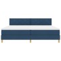 Cama con Caja Muerta con Colchón Azul 200x200 cm Tela | Foro24.es | Tu tienda online para hogar, jardín y más Foro24.es