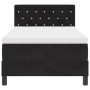 Cama Box Spring con colchón terciopelo negro 90x190 cm von , Betten und Lattenroste - Ref: Foro24-3339076, Preis: 290,90 €, R...