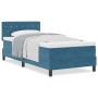 Cama Box Spring con colchón terciopelo azul oscuro 90x190 cm von , Betten und Lattenroste - Ref: Foro24-3339078, Preis: 297,7...