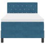 Cama Box Spring con colchón terciopelo azul oscuro 90x190 cm von , Betten und Lattenroste - Ref: Foro24-3339078, Preis: 297,7...