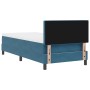 Cama Box Spring con colchón terciopelo azul oscuro 90x190 cm von , Betten und Lattenroste - Ref: Foro24-3339078, Preis: 297,7...