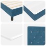 Cama Box Spring con colchón terciopelo azul oscuro 90x190 cm von , Betten und Lattenroste - Ref: Foro24-3339078, Preis: 297,7...