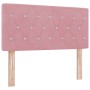 Cama Box Spring con colchón terciopelo rosa 90x200 cm by , Beds and slatted bases - Ref: Foro24-3339085, Price: 296,99 €, Dis...