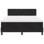 Cama Box Spring con colchón terciopelo negro 140x200 cm | Foro24.es | Tu tienda online para hogar, jardín y más Foro24.es